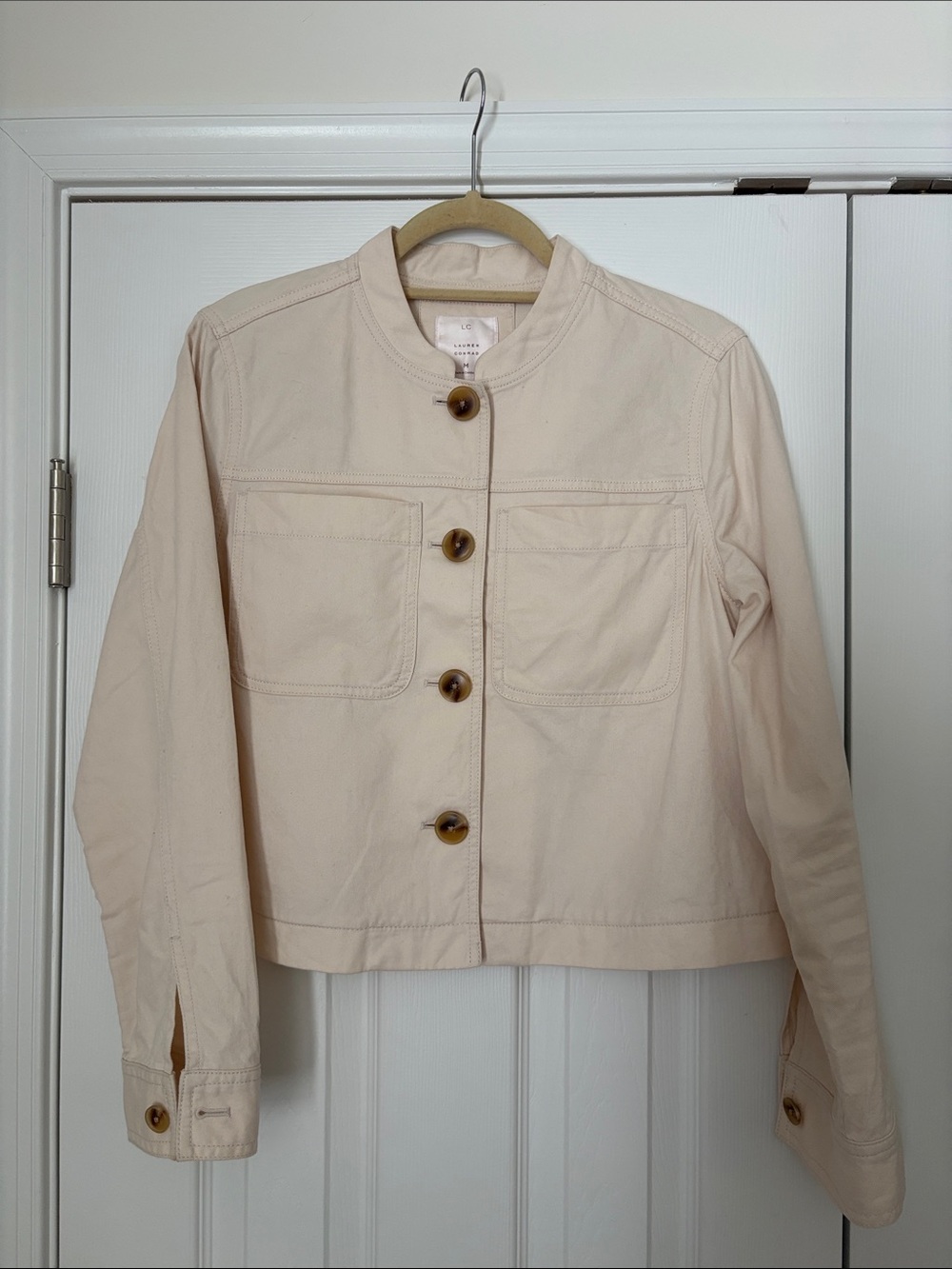 LC Lauren Conrad Button-Front Utility Shacket